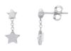 Picture of 18k white gold Stars dangle Earrings