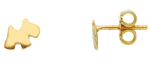Immagine di Orecchini Cane oro massiccio giallo 18k