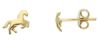 Picture of Solid 18k yellow gold Horse Earrings