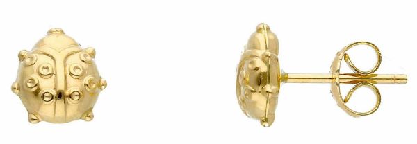 Imagen de Pendientes Mariquita oro amarillo 18k