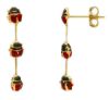 Picture of 18k yellow gold Ladybug Earrings