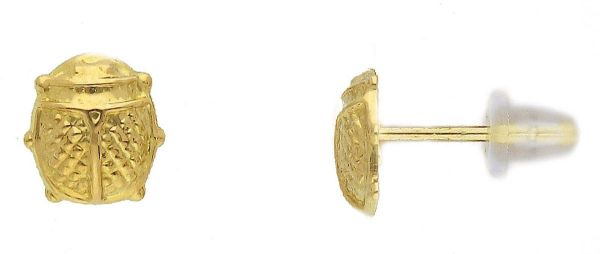 Imagen de Pendientes Mariquita oro amarillo 18k