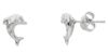 Imagen de Pendientes Delfines oro blanco 18k