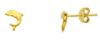 Picture of 9k yellow gold mini Dolphin Earrings