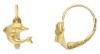 Imagen de Pendientes Delfín oro amarillo 18k