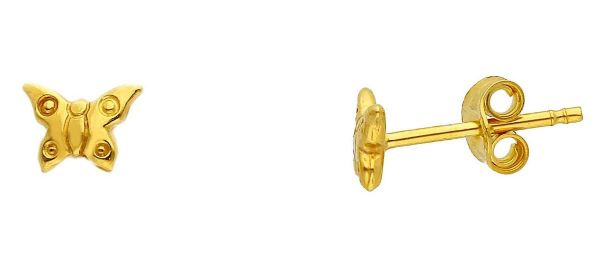 Imagen de Pendientes Mariposa mini oro amarillo 9k