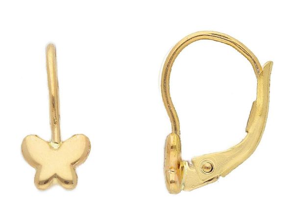 Immagine di Orecchini Farfalla oro giallo 18k