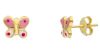 Imagen de Pendientes Mariposa oro amarillo 9k y esmalte