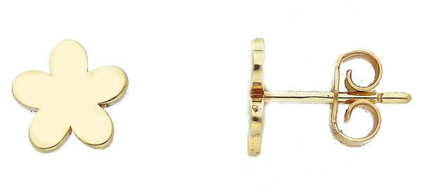 Imagen de Pendientes Flor oro amarillo 9k