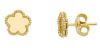 Picture of Solid 18k yellow gold Flower Earrings