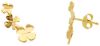 Picture of 9k yellow gold Flowers Earrings