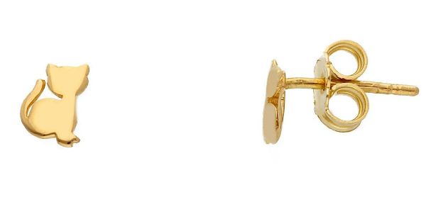 Immagine di Orecchini Gatto oro massiccio giallo 18k