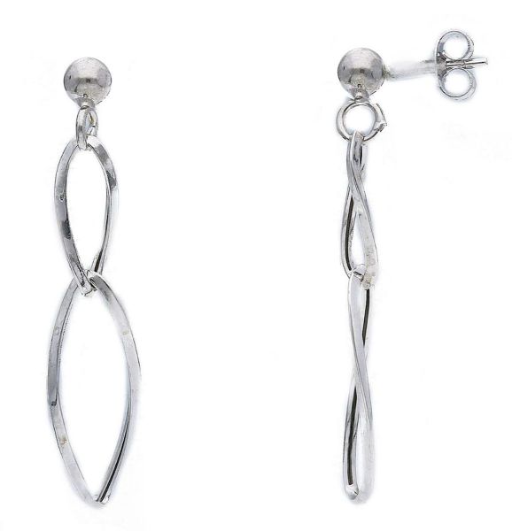 Imagen de Pendientes ultraligeros oro blanco 18k