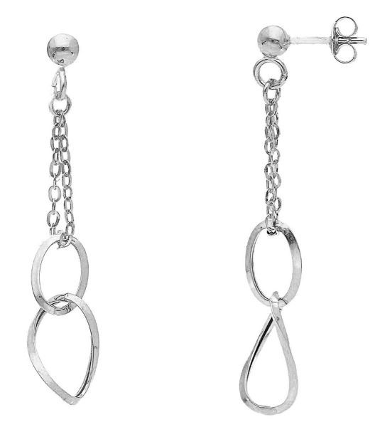 Picture of 18k white gold Earrings | Made in Italy