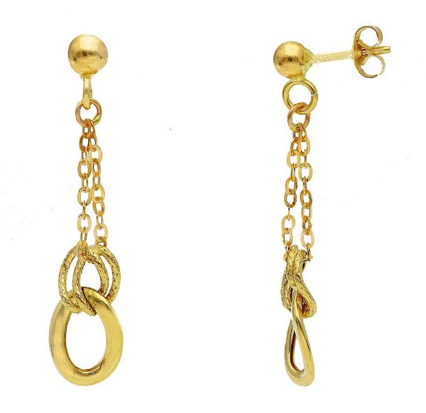 Immagine di Orecchini ultraleggeri oro giallo 18k