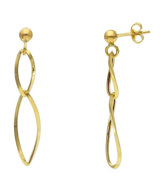 Imagen de Pendientes ultraligeros oro amarillo 18k