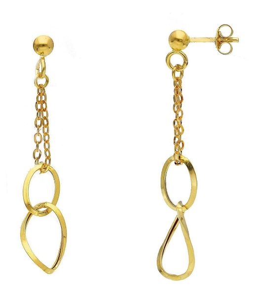 Imagen de Pendientes ultraligeros oro amarillo 18k