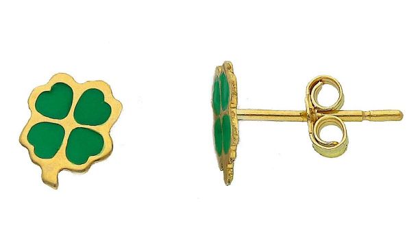 Immagine di Orecchini Quadrifoglio oro giallo 18k