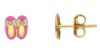 Imagen de Pendientes Zapatillas de ballet oro 18k esmalte