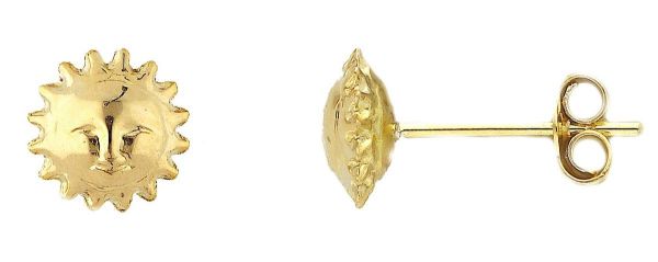 Imagen de Pendientes Sol oro amarillo 18k