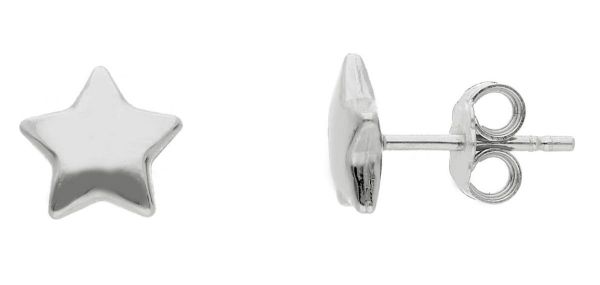 Imagen de Pendientes Estrella oro blanco 18k