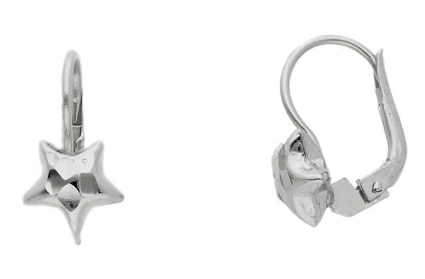 Imagen de Pendientes Estrella oro blanco 18k