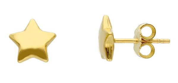 Imagen de Pendientes Estrella oro amarillo 18k