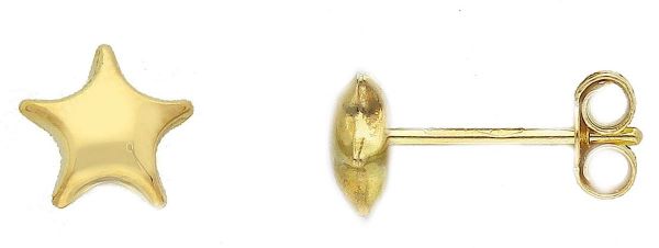 Imagen de Pendientes Estrella oro amarillo 18k