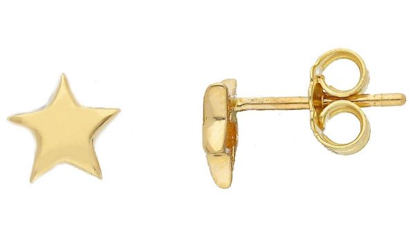 Picture of 18k yellow gold Star Earrings