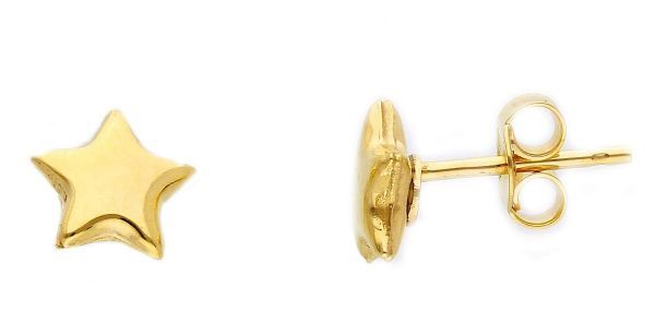 Imagen de Pendientes Estrella oro amarillo 9k