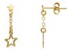 Picture of 18k yellow gold Star pendant Earrings