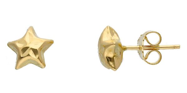 Imagen de Pendientes Estrellas oro amarillo 18k