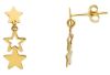 Immagine di Orecchini Stelle pendenti oro giallo 18k