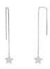 Picture of 18k white gold small Stars Earrings