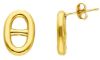 Immagine di Orecchini a lobo maglia Traversino oro giallo 18k