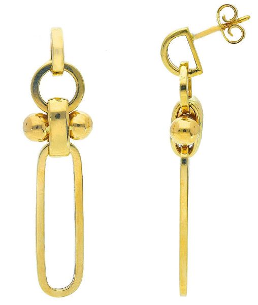 Picture of 18k yellow gold Italian fancy Earrings