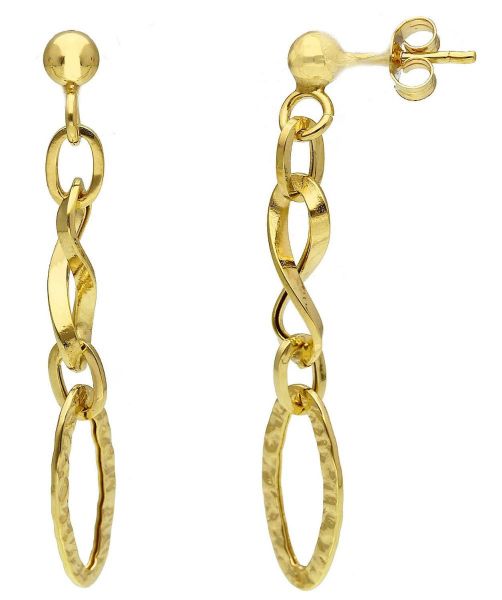 Picture of 9k yellow gold Italian fancy Earrings