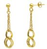 Picture of 9k yellow gold Italian fancy Earrings
