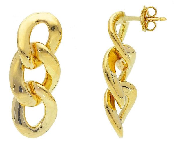 Imagen de Pendientes Barbada oro amarillo 18k