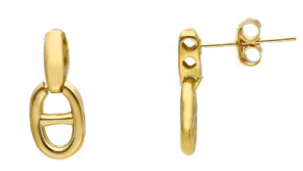 Picture of 18k yellow gold Mariner Earrings