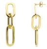 Imagen de Pendientes Paper Clip oro amarillo 18k
