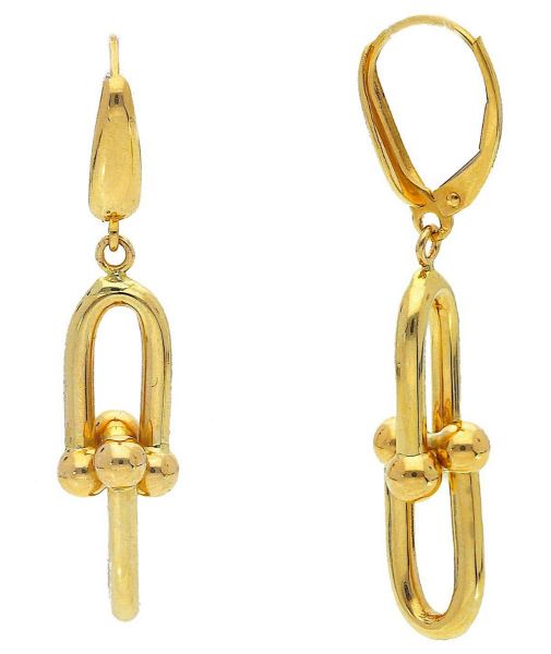 Immagine di Orecchini maglia fantasia oro giallo 18k