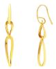 Immagine di Orecchini pendenti maglia fantasia oro giallo 18k