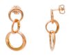 Immagine di Orecchini pendenti maglia fantasia oro rosa 18k