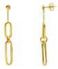 Imagen de Pendientes malla Paperclip oro amarillo 18k