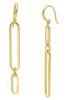 Imagen de Pendientes malla Paperclip oro amarillo 18k