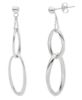 Imagen de Pendientes colgantes Jaseron oro blanco 18k