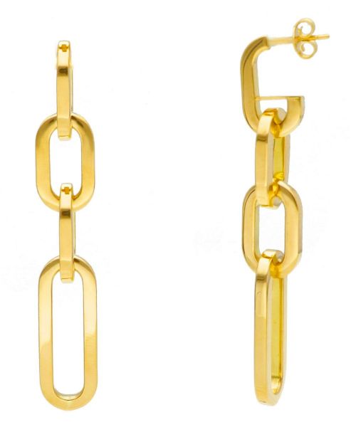 Imagen de Pendientes colgantes Jaseron oro amarillo 18k
