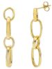 Picture of 18k yellow gold Cable link dangle Earrings