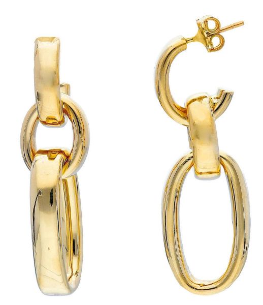 Immagine di Orecchini pendenti maglia Rolò oro giallo 18k